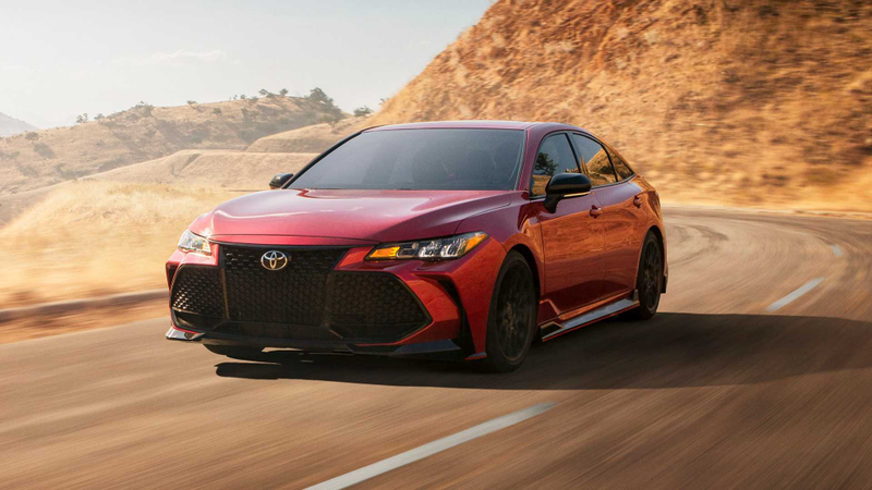 Illustration for article titled The 2019 Toyota Avalon TRD Proves How Weird Our Reality Has Become